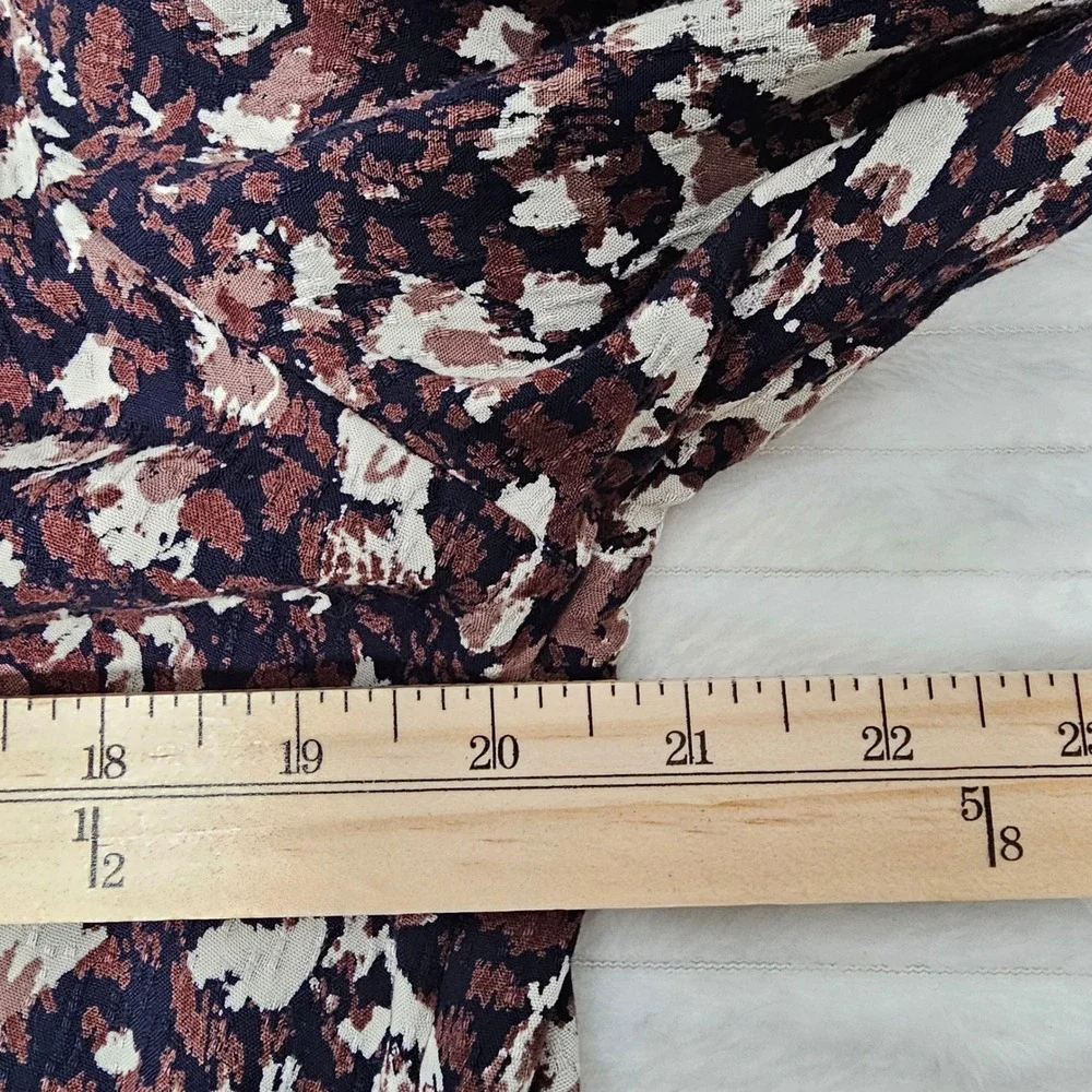 FatFace Libby Black Brown Patterned Maxi/Midi Dress 14R Cottagecore Boho Pockets